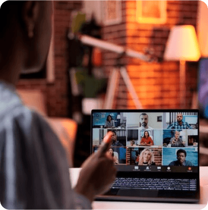 Founder on a remote call